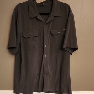 Eddie Bauer Black Button-Up Shirt